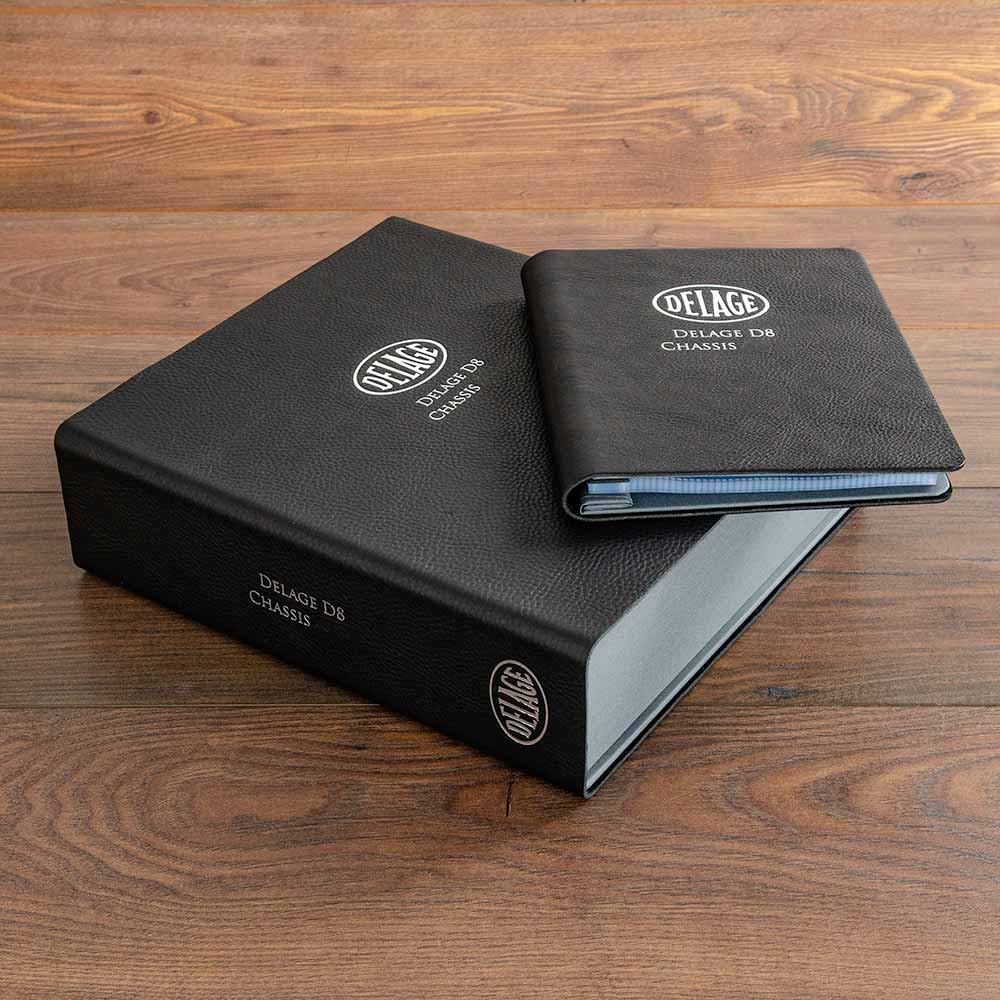 custom leather box file and album for classic car document and history file