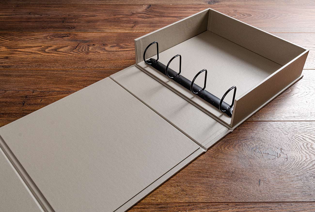 A4 clamshell box binder presentation portfolio