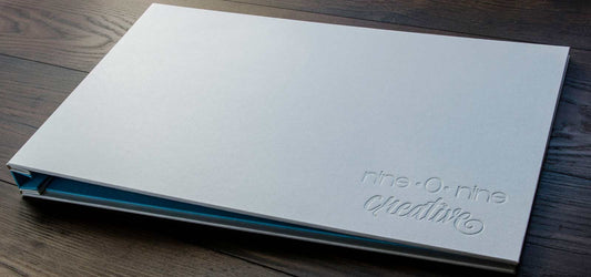 graphic design portfolio book 11x17 landscape custom made by hartnack and co