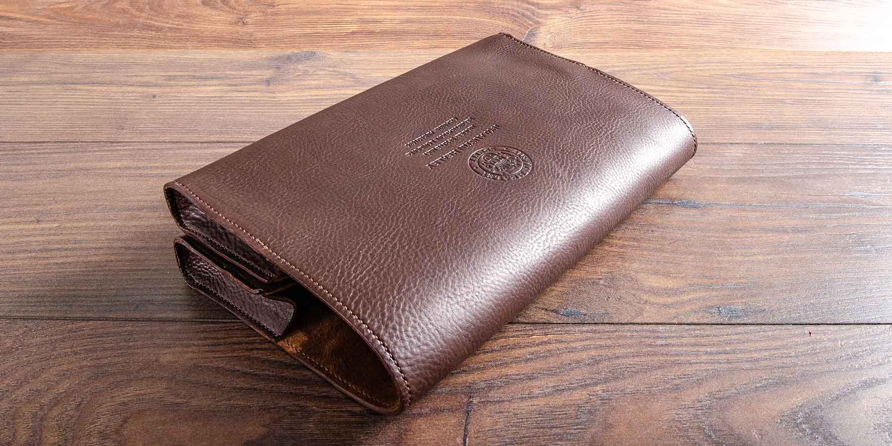 personalised leather document wallet for austin healey sprite