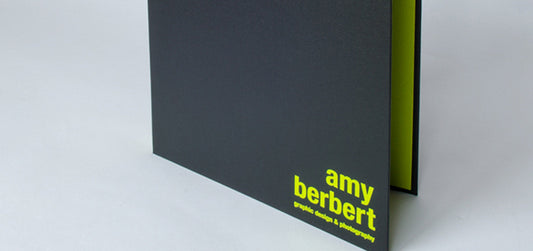 17x11 portfolio book for graphic designer and photography student