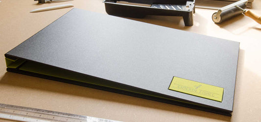 11x17 portfolio book custom made personalized name plaque on cover