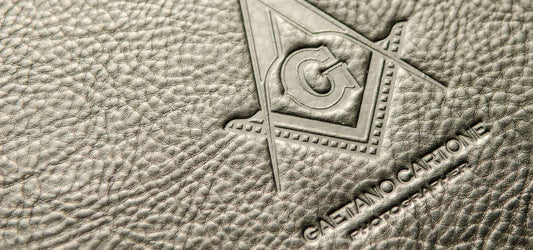 A3 Portrait Black Leather Screw Post Portfolio Binder 