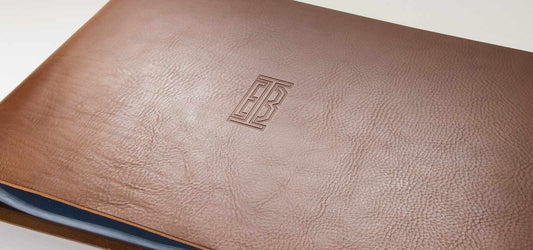 leather presentation portfolio book folder with screw post binder a3 landscape