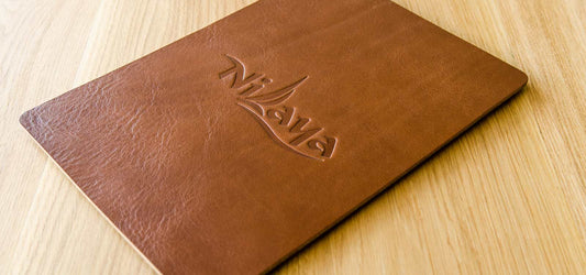 leather menu wine list board custom made