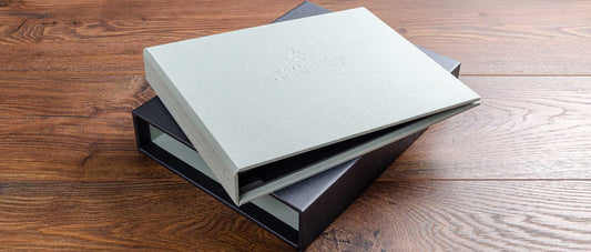 custom made pilot logbook binder and slipcase