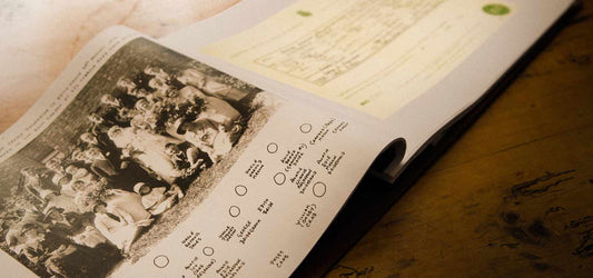 bespoke family history leather album