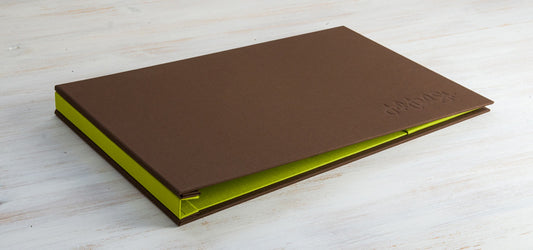 graphic design portfolio book screw post binder mechanism custom made by hartnack and co