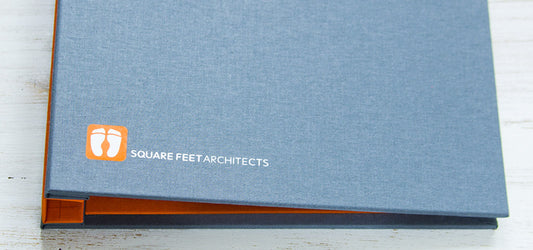 custom presentation portfolio folder with screw post binder for architect