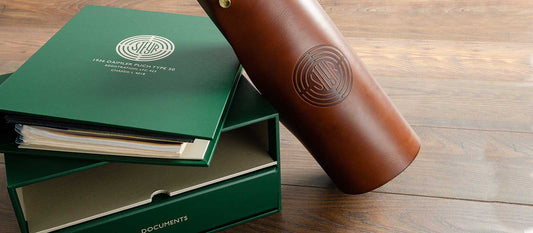 Portfolio, Binders and Box For a Vehicle with a Fascinating History. The Baby Steyr Type 50.