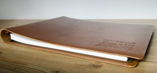 leather memory keepsake scrapbook album a3 landscape