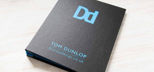 graphic design portfolio book a4 portrait with foiled cover