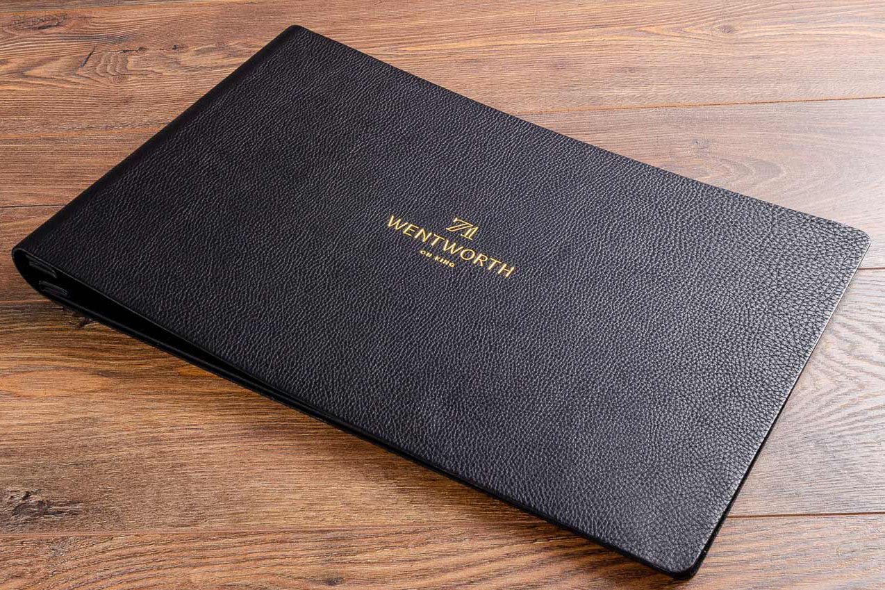 11x17 black presentation binder for luxury housing complex