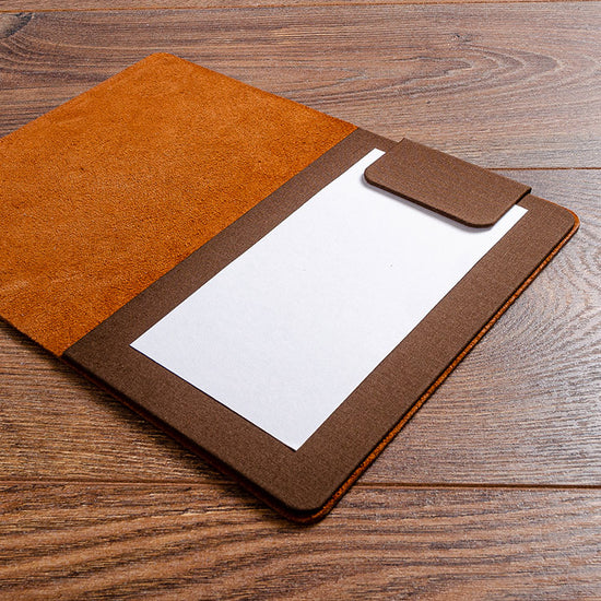 Luxury leather bill folder for restaurant with magnetic bill holder