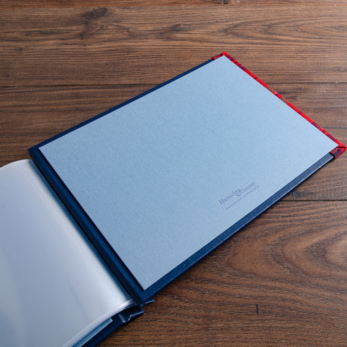 Inner cover of a custom made luxury screw post binder