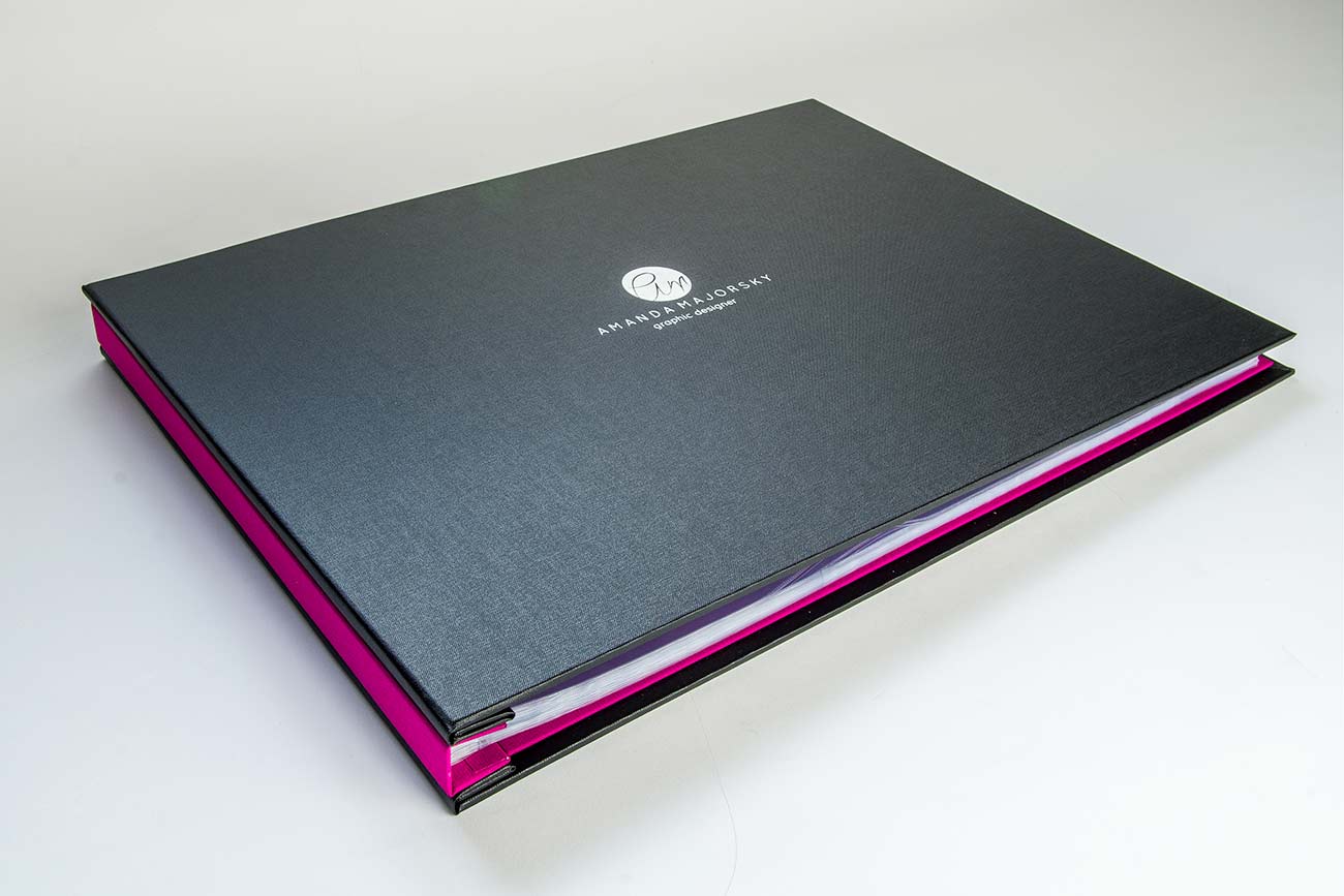 11x17 personaliized graphic design presentation portfolio book