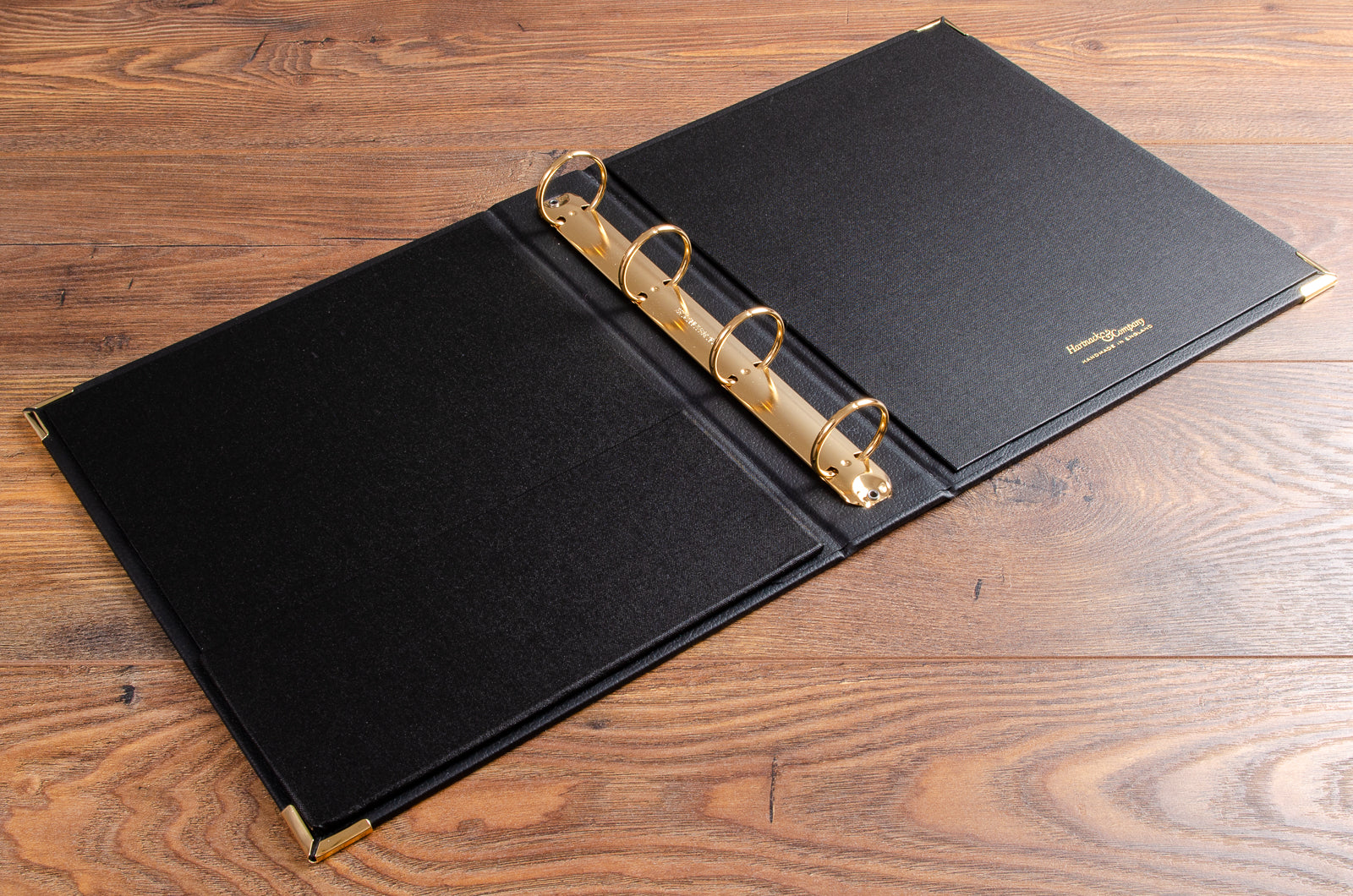 luxury 4 ring ring binder with gold ringbinder mechanism