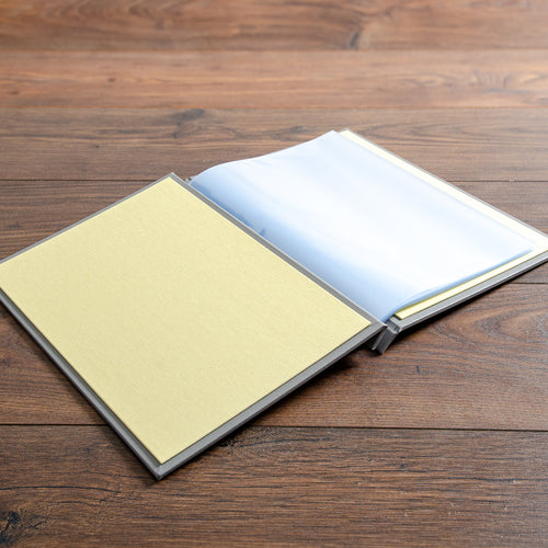 A4 screw post portfolio binder with plastic page protector pockets