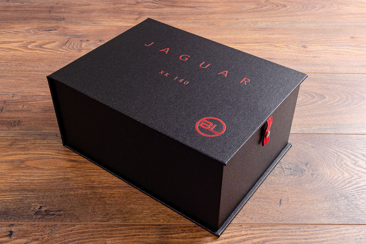 Customised vehicle document box binder for Jaguar