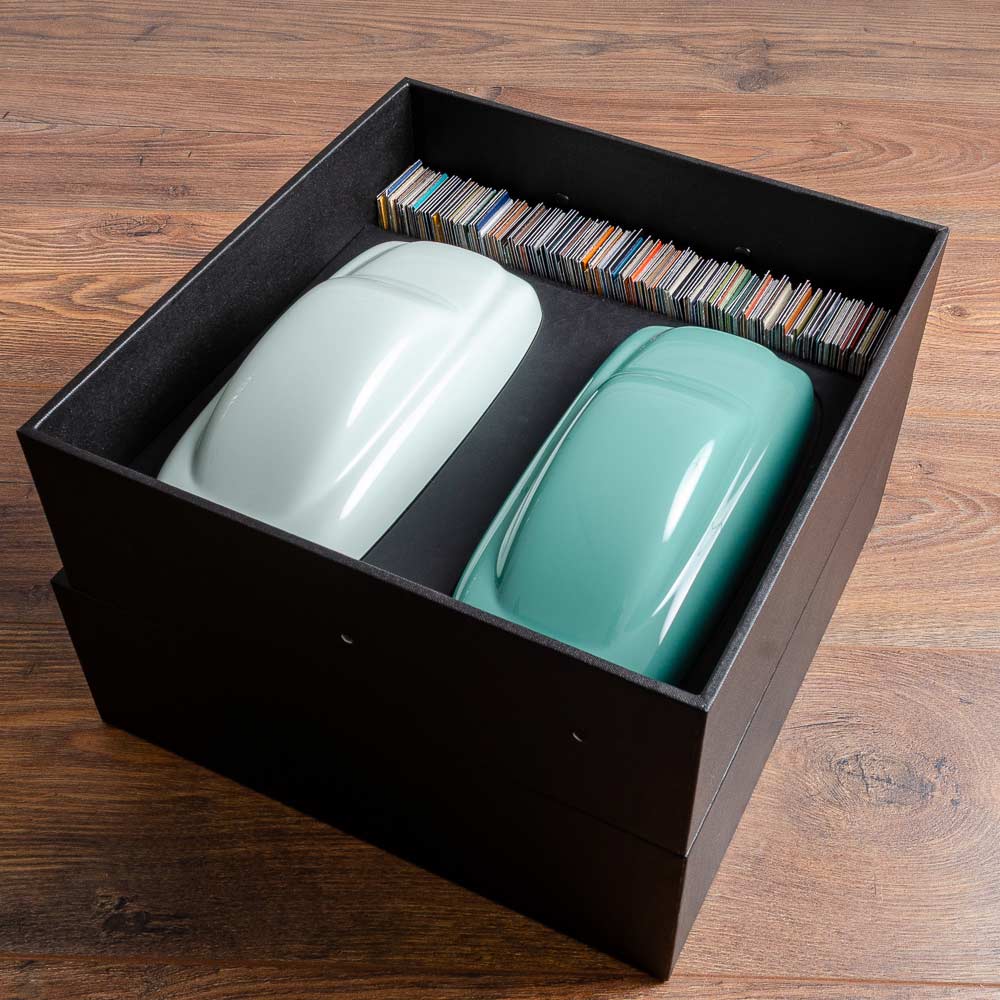 presentation of car paint options and upholstery options for restoration company - Gallery image 4