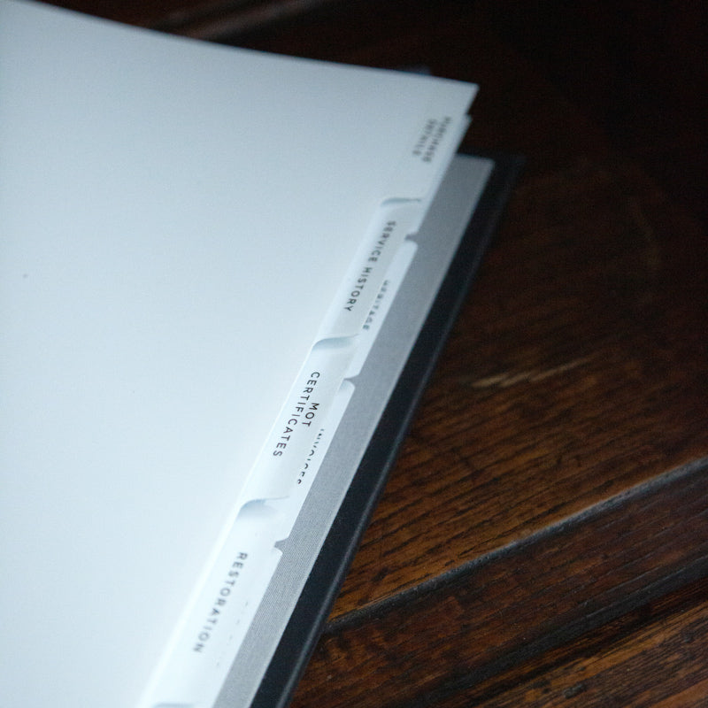 tabbed dividers with titles for classic car restoration - Gallery image 4