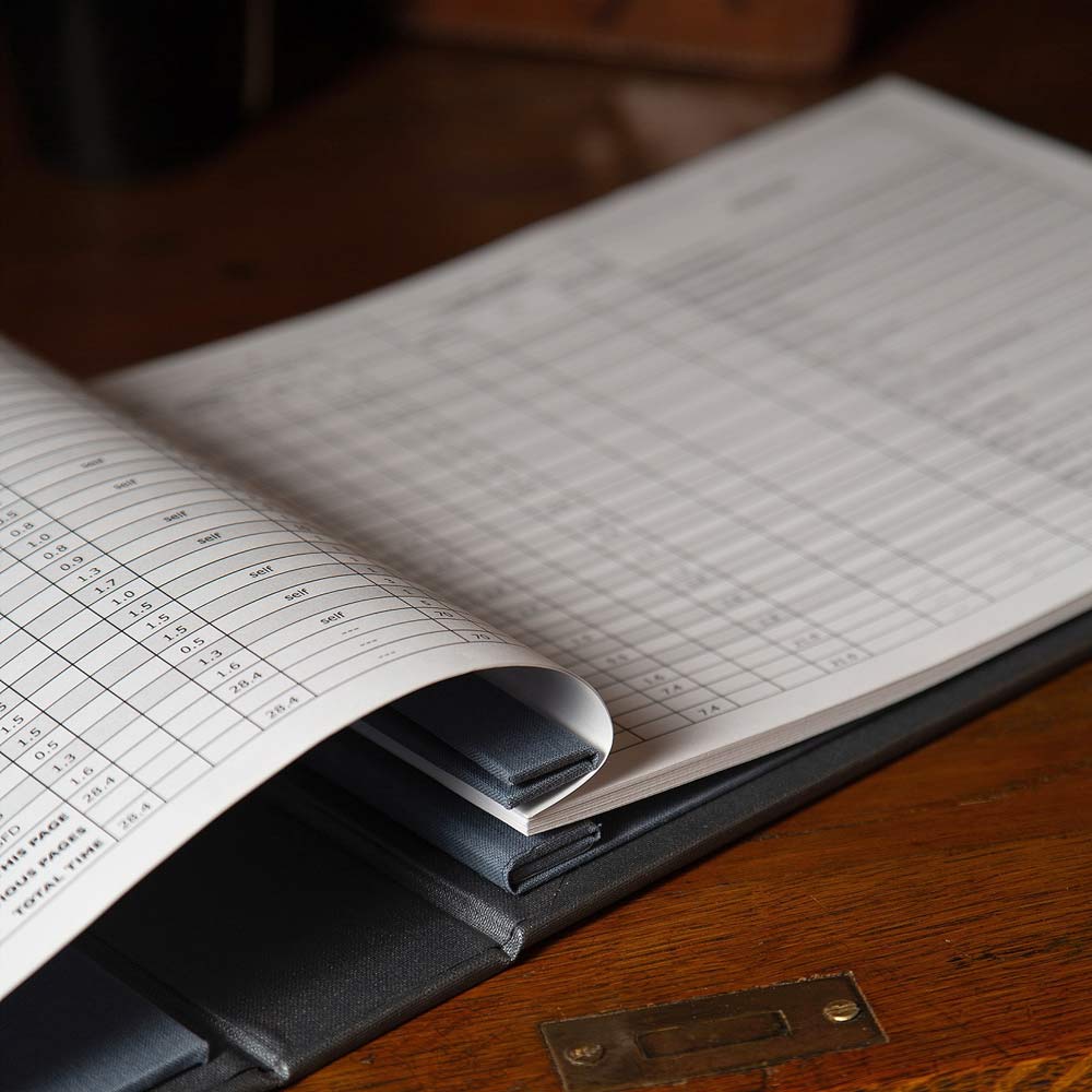 printed logbook pages in screw post binder - Gallery image 6