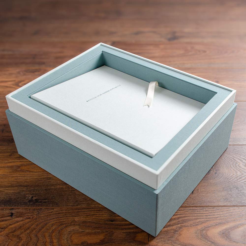 bespoke keepsake box and binder with personalised binder and album - Gallery image 2