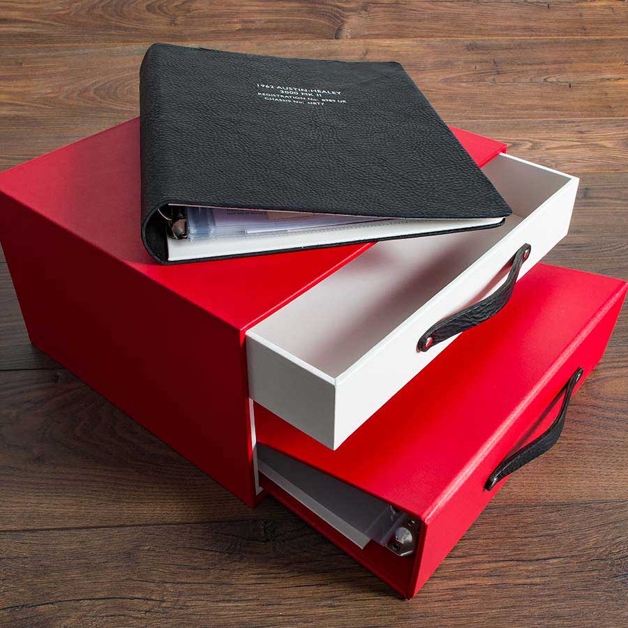 custom made car history binders and box - Gallery image 3