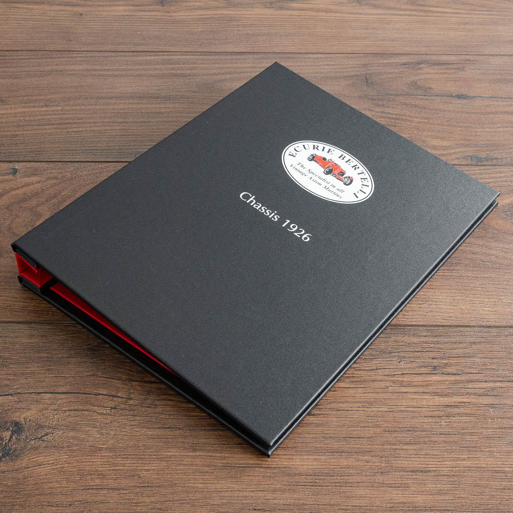 Personalised screw post binder for vehicle documents with colour printed logos - Gallery image 2