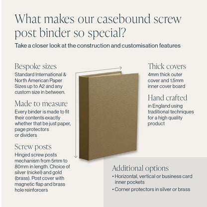 Bespoke Case Bound Screw Post Binder