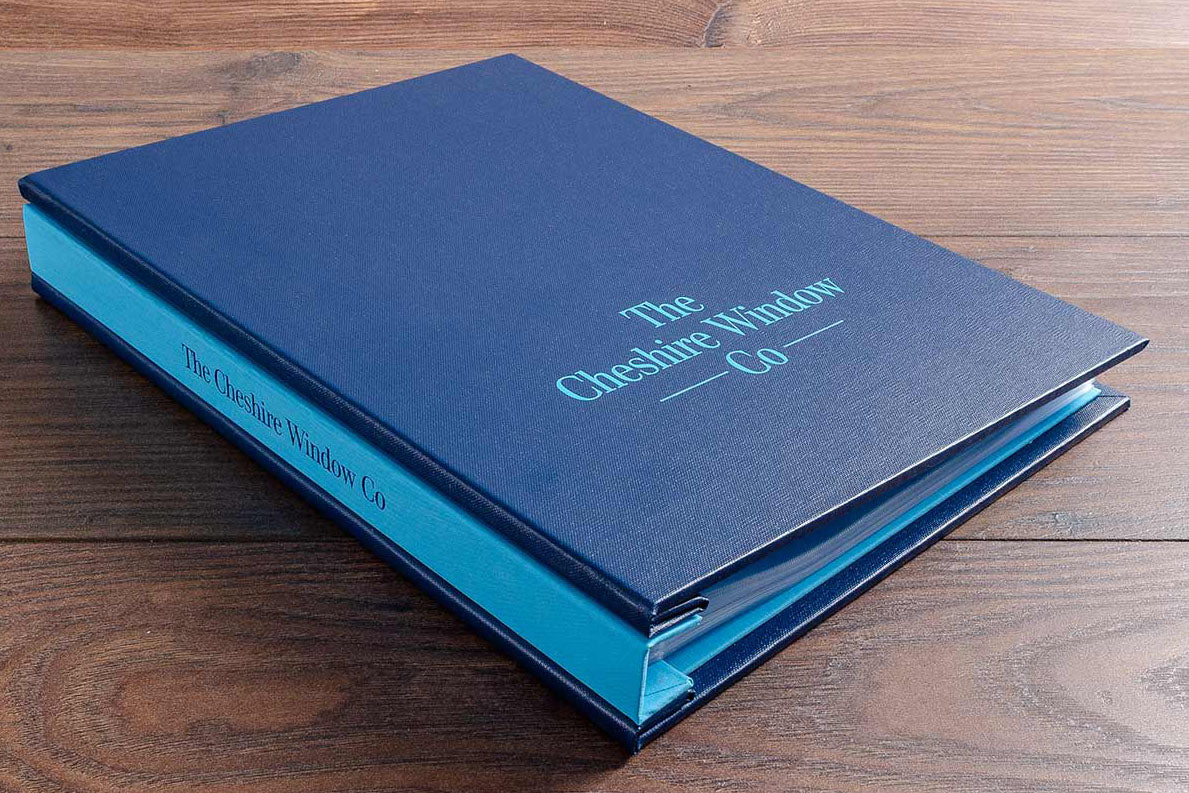 A4 hidden screw post presentation binder with personalised cover and spine