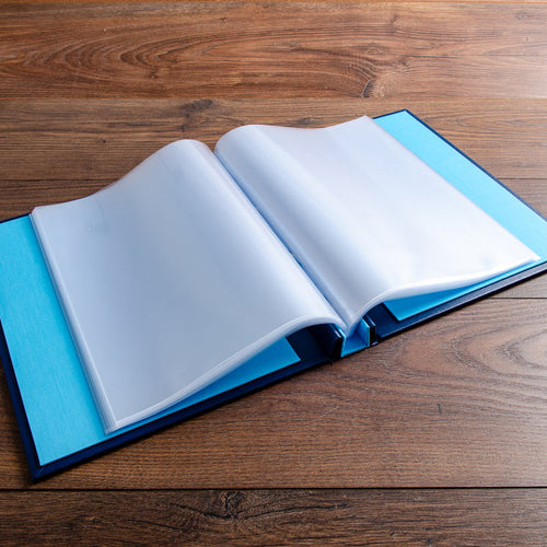 A4 screw post presentation binder with high quality plastic page inserts by Hartnack and Co