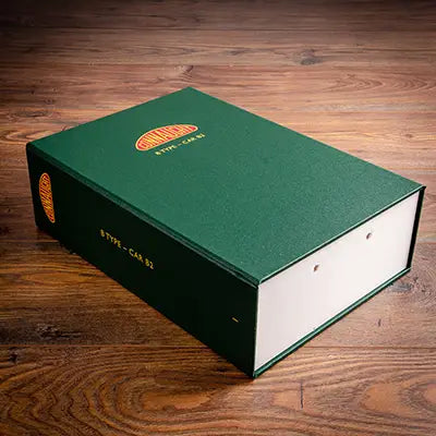Personalised large box file for classic racing car history and documents