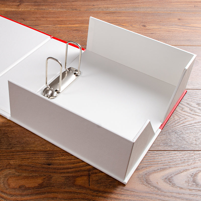 large box in white buckram with 8cm 2 ring binder - Gallery image 2