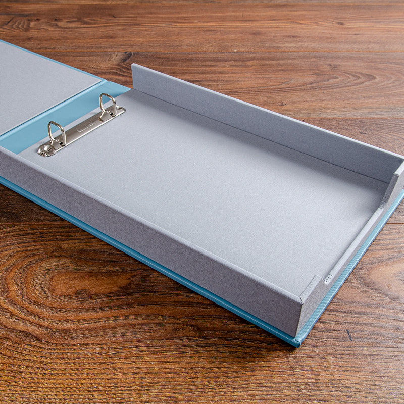 Luxury bespoke A4 landscape box file - Gallery image 1