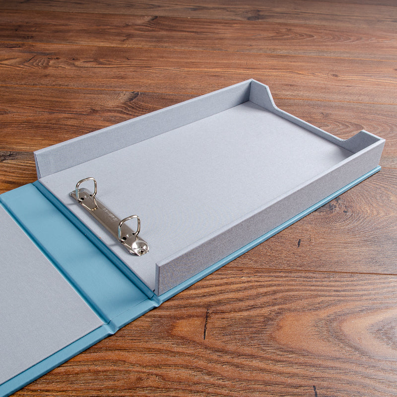 Luxury bespoke ring binder box file custom made - Gallery image 3