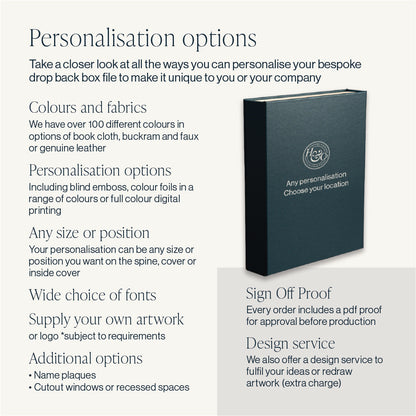 Bespoke Drop Back Box File