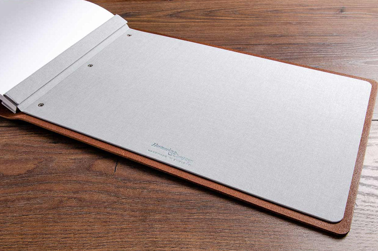 High quality hand made binding for luxury guest book