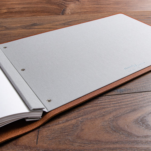 High quality hand made binding for luxury guest book