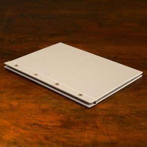 Exposed Screw Post Binder luxury custom made presentation binder with exposed screw posts on wooden surface