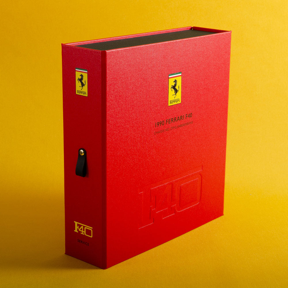 Red personalised box file for a Ferrari F40 - Gallery image 3