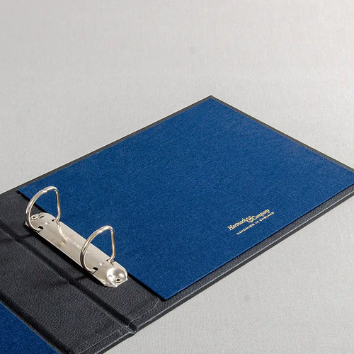 custom made 2 ring binder folder in luxury materials by Hartnack and Co