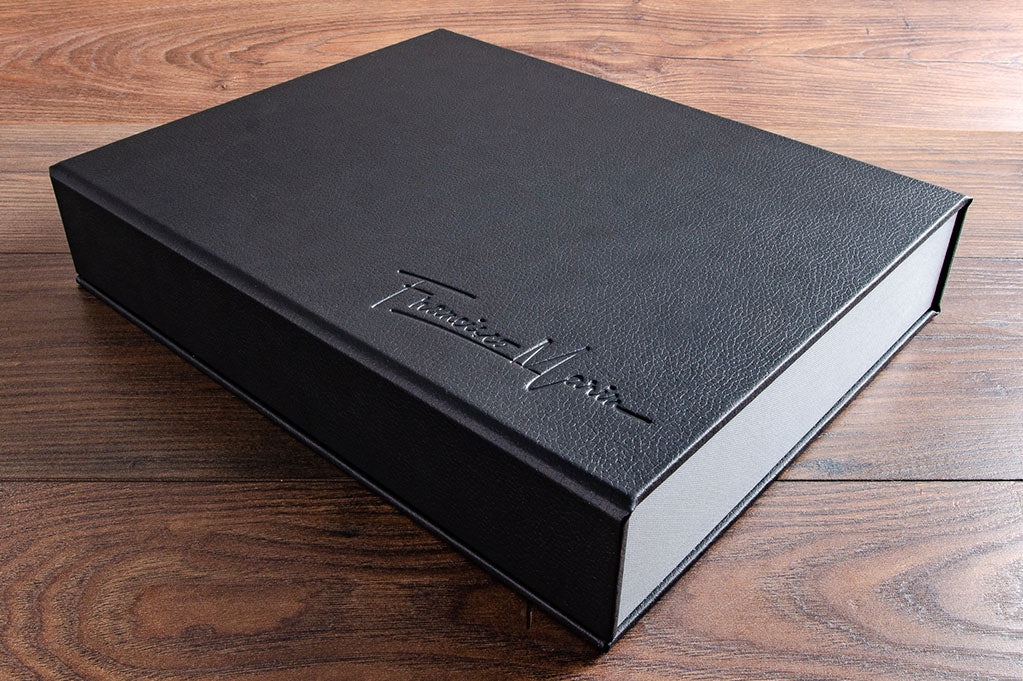 faux leather photography portfolio box 
