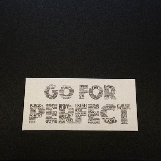 Example of UV printed inscription on the cover of a personalised binder