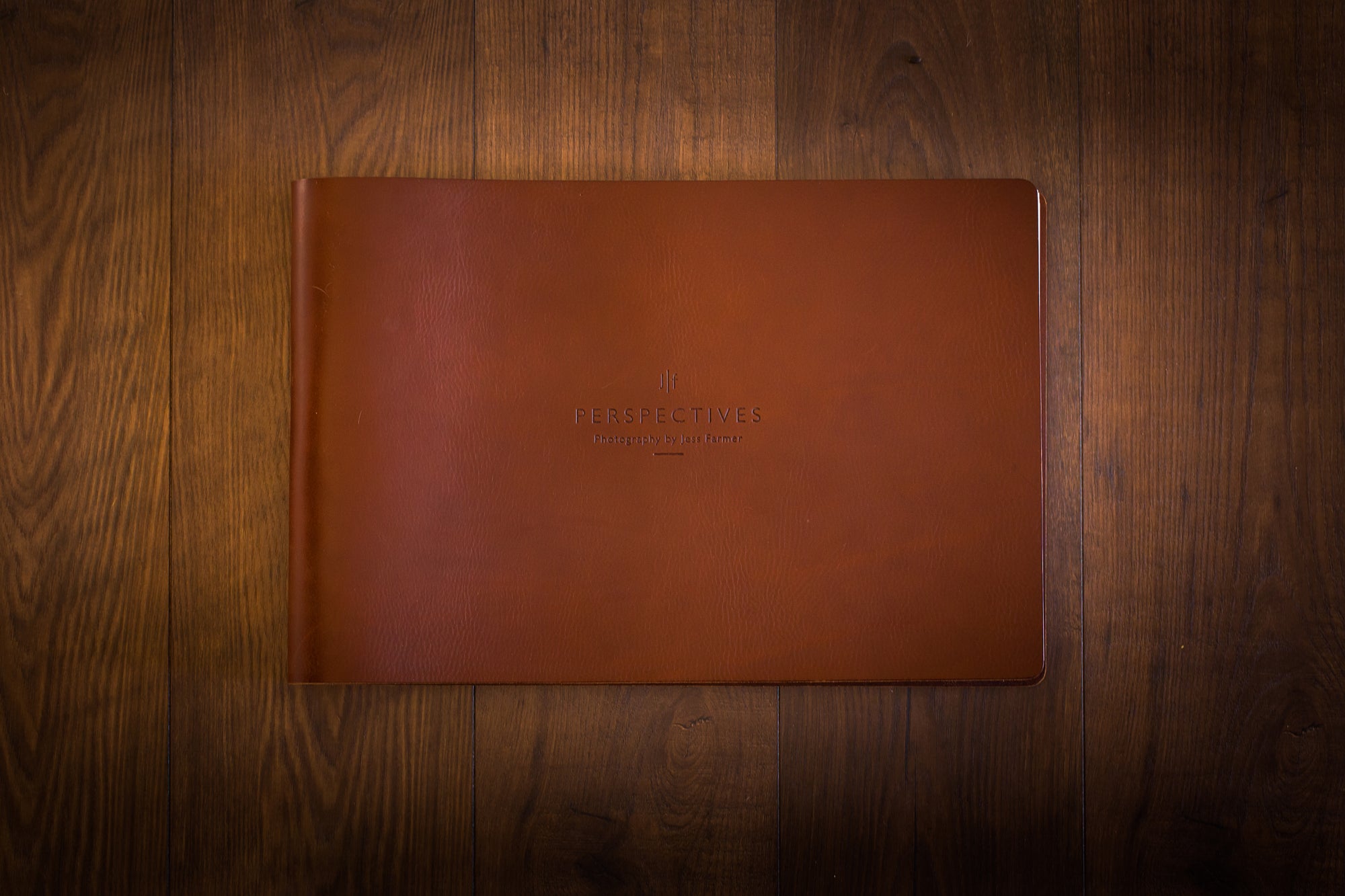 A3 leather personalised photography portfolio book 