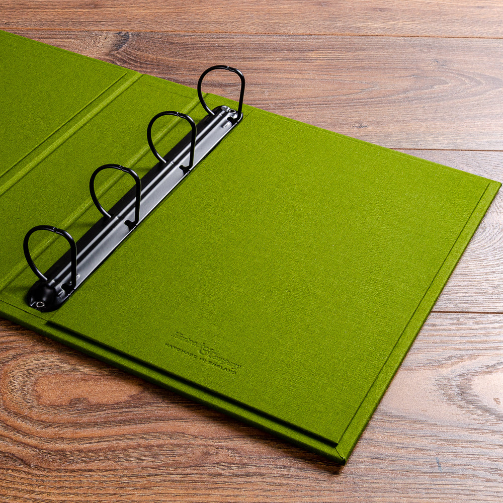 custom made luxury ring binder with black 4 ring binder mechanism  - Gallery image 1