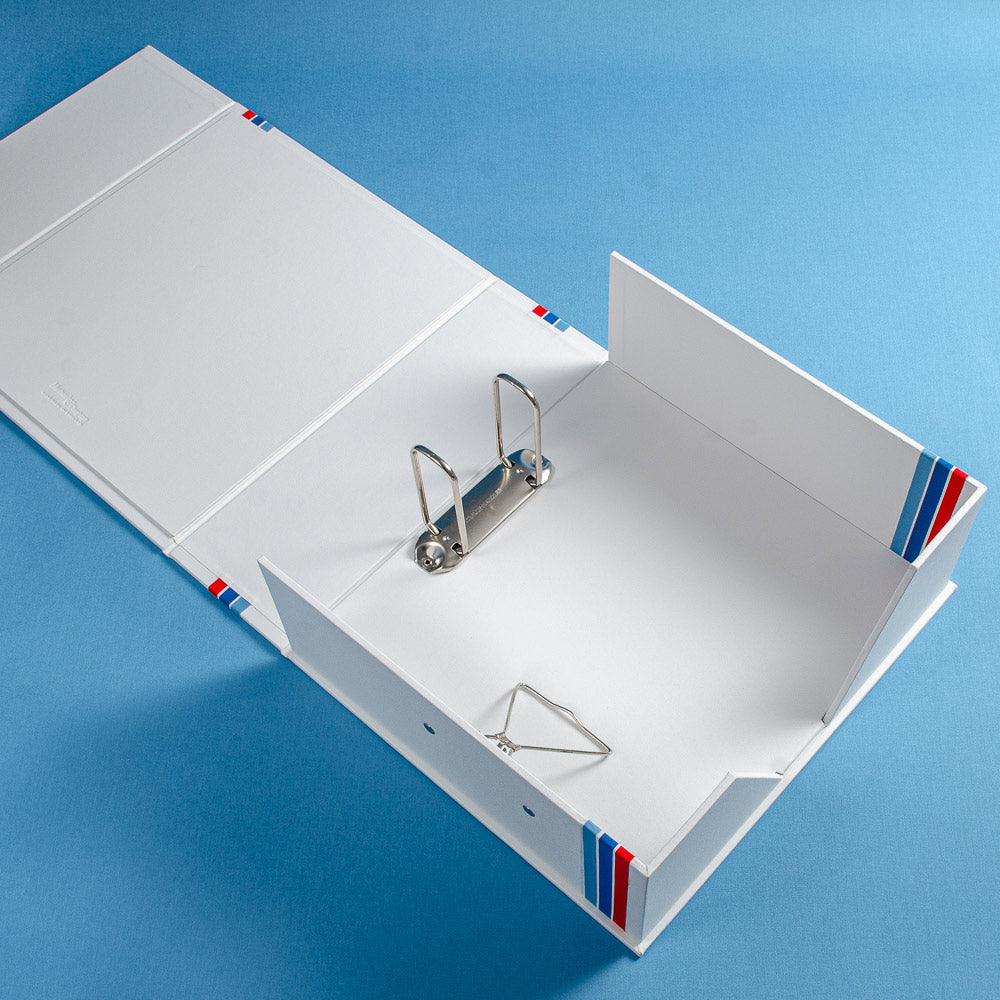 luxury large box file with 2 ring binder and spring clip - Gallery image 4