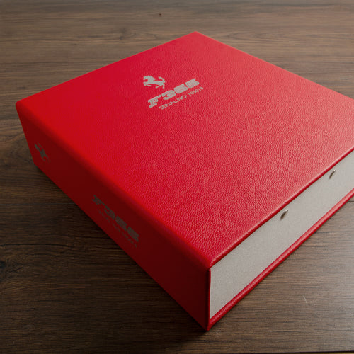 personalised red leather luxury document box by hartnack and company