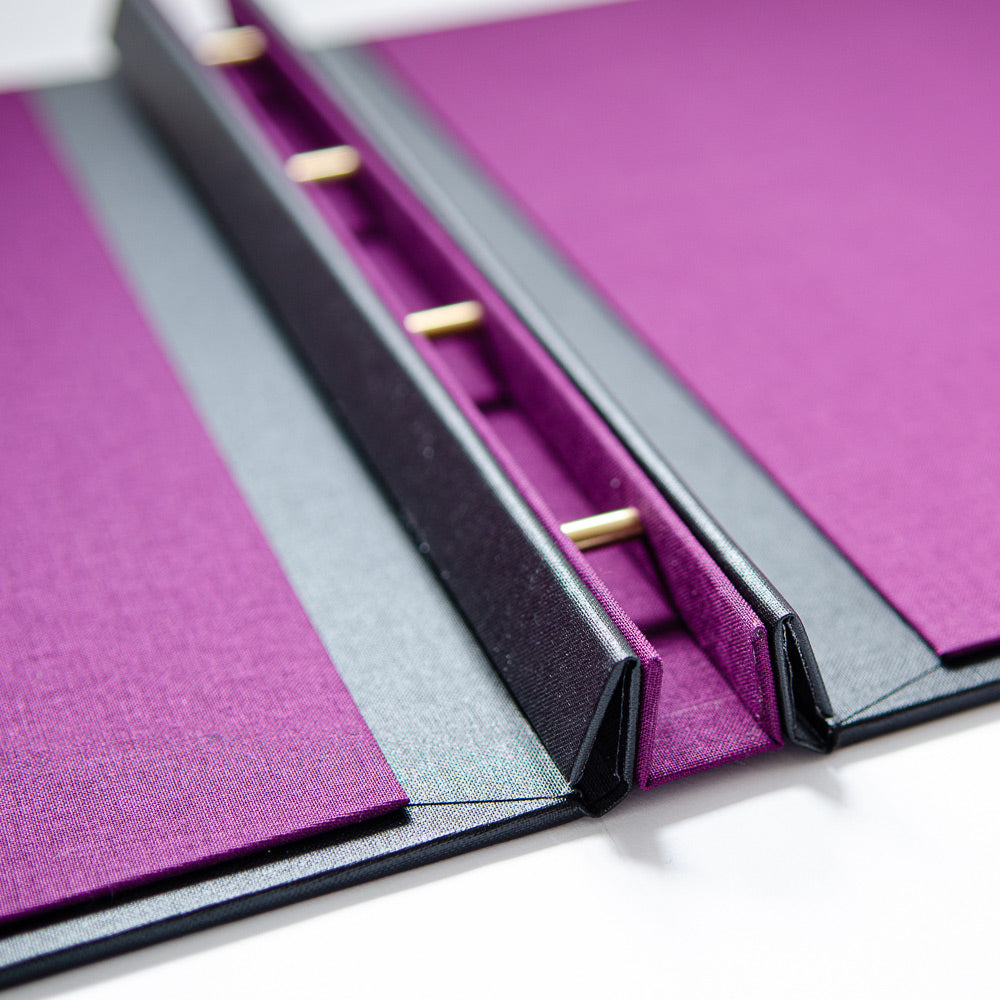 hidden screw screw post  binder mechanism with purple spine and inner cover - Gallery image 3