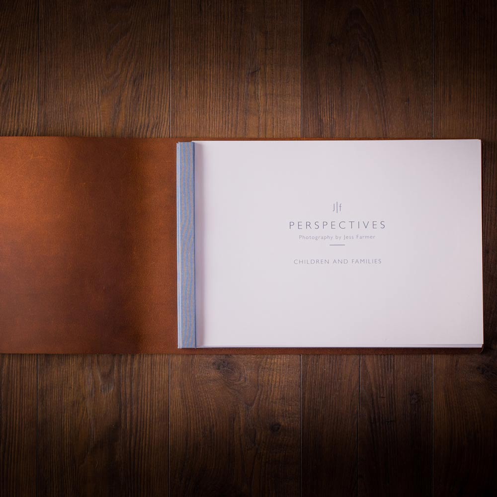 photographers leather portfolio book with printed pages - Gallery image 2